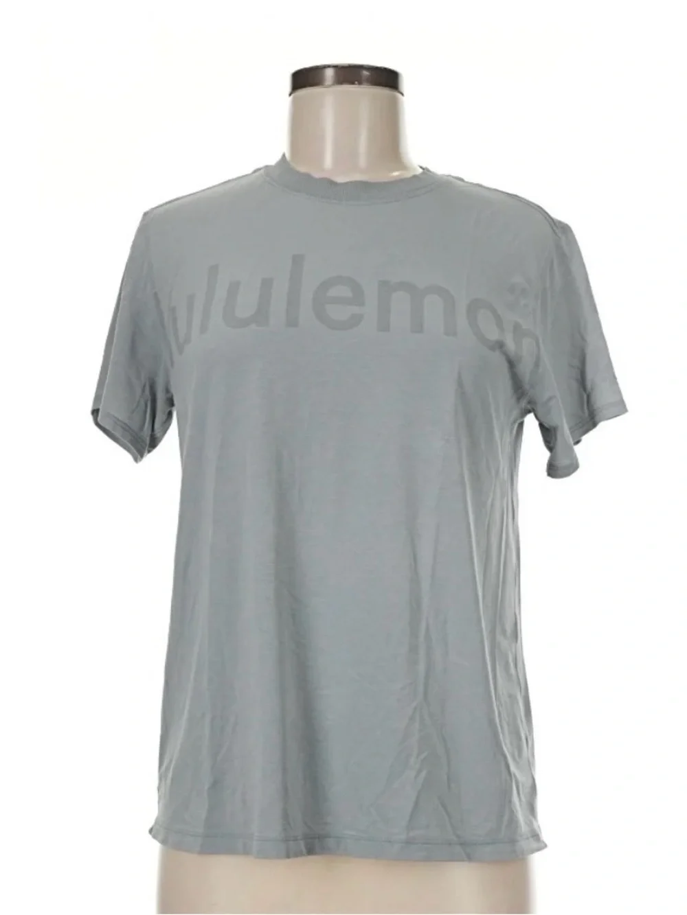 Lululemon Women’s Teal Blue Logo Short Sleeve Tee